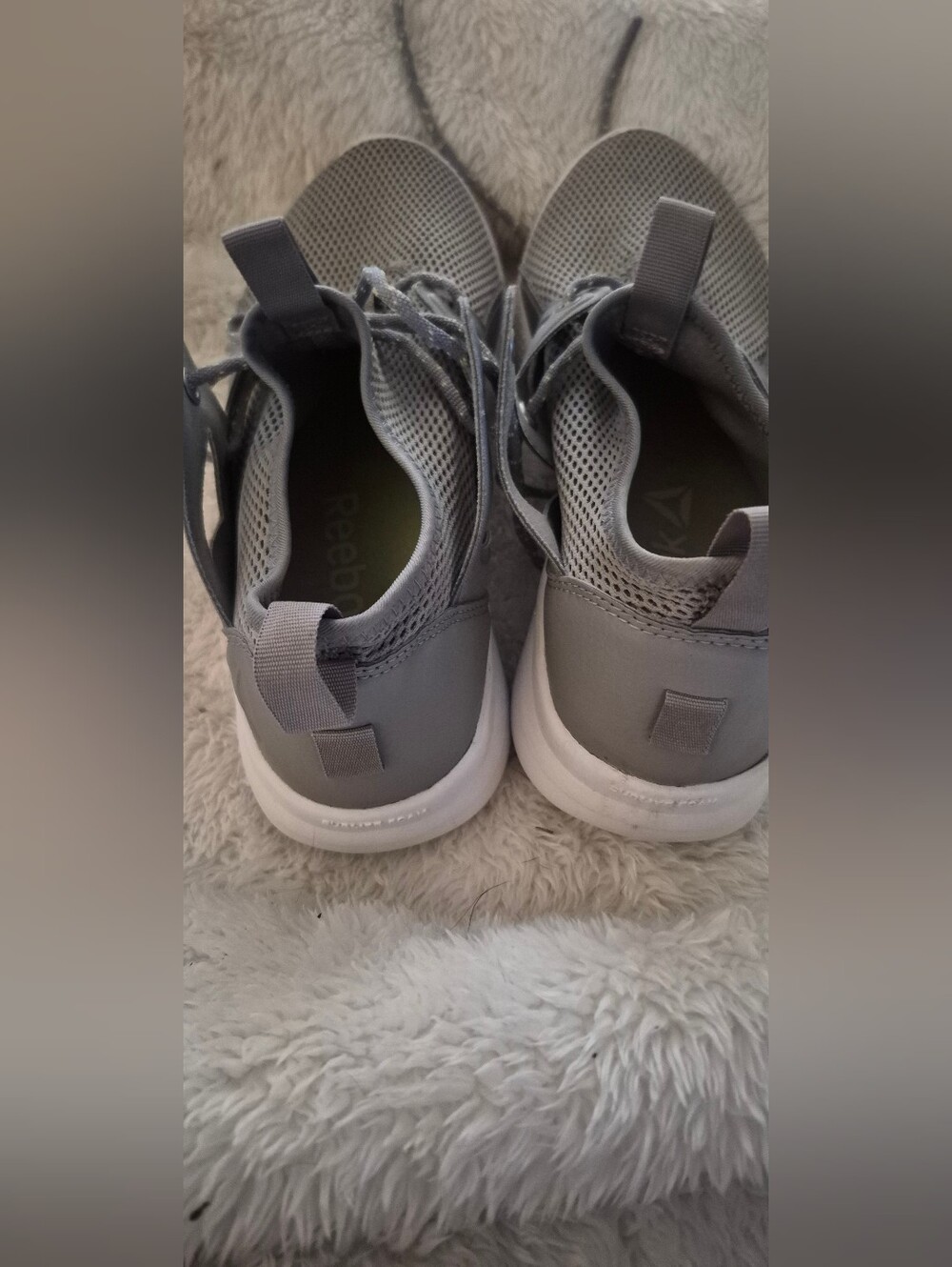 Lowest..Reebok Grey Mesh Athletic Sneakers - Like New  Lightweight Comfort.